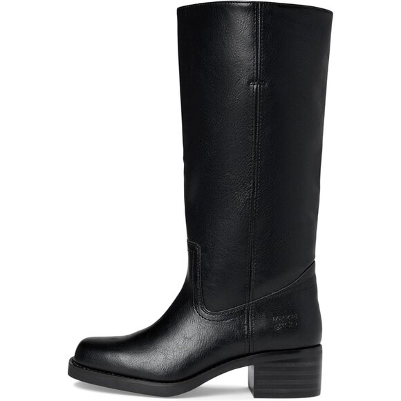 Women's Black Miranda Tall Leather Boots - Elegant, Comfortable, and Trendy - Picture 4 of 7